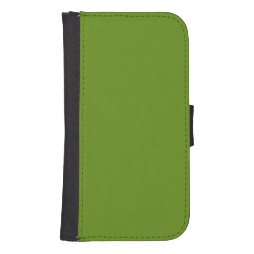 Plain Avocado Green Galaxy S4 Wallet Case