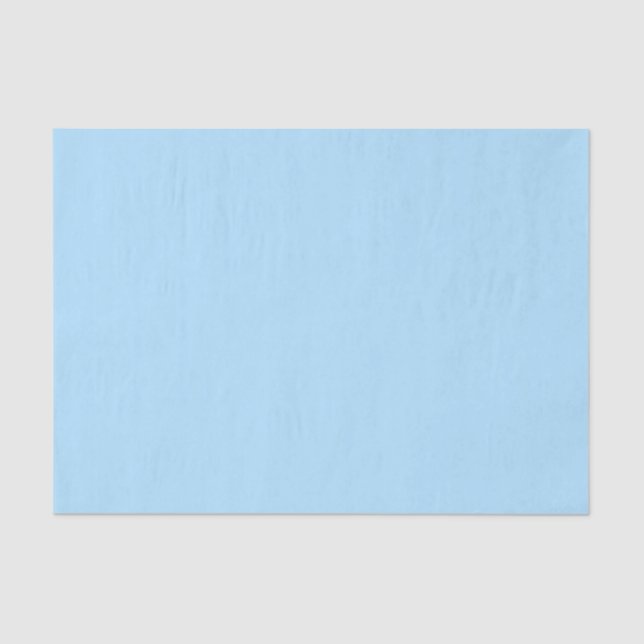 Plain Baby Blue Solid Color Tissue Paper (Front)