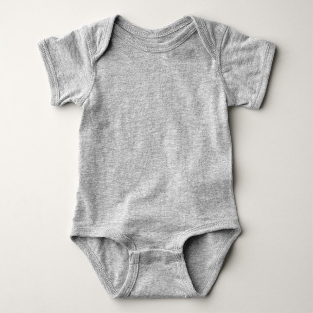 Plain Baby Romper Grey (Front)