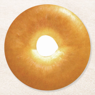 Plain Bagel Round Coaster