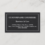[ Thumbnail: Plain Barrister at Law Business Card ]