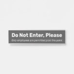 [ Thumbnail: Plain, Basic and Humble "Do Not Enter, Please" Door Sign ]