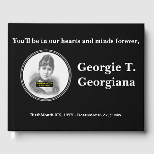 Plain & Basic Memorial Guest Book