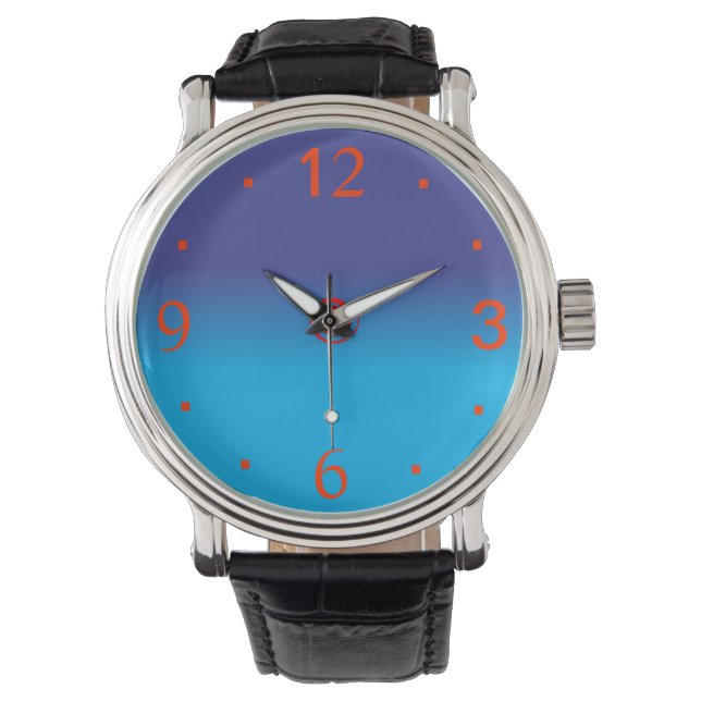 Plain Big faced Classic > Plain Blue Watches (Front)