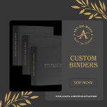 Plain Black And Gray Faux Leather Look 3 Ring Binder<br><div class="desc">Black faux leather print look with touch of gray accents, avery binder customizable template. Simple clean and elegant design with fully customizable text. Available on many products and can be requested on any product offered by Zazzle. If you need help fitting your text or logo on this design please email...</div>