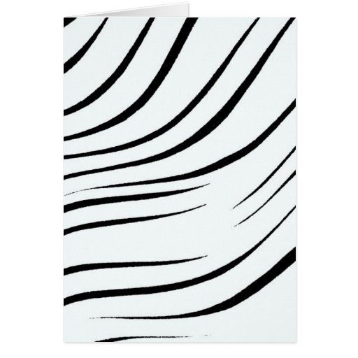 Plain Black And White Greeting Card | Zazzle