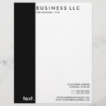 plain black and white letterhead<br><div class="desc">we now offer matching stationary and letterhead! :</div>