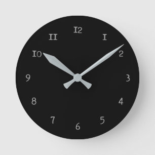 Plain black clock