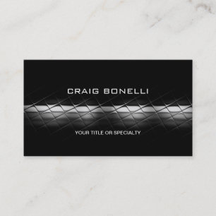 Plain Black Grey Business Card