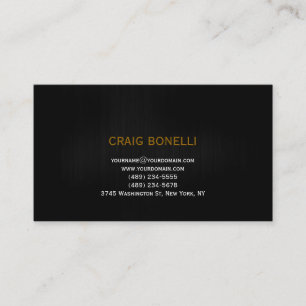 Plain Black Grey White Stripe Business Card
