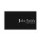 Plain Black QR Code Announcer Business Card