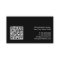 Plain Black QR Code Game Testing Business Card