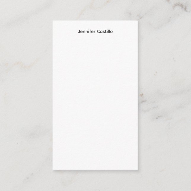 Plain Black White Minimalist Modern Enclosure Card (Front)