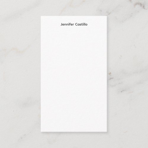 Plain Black White Minimalist Modern Enclosure Card