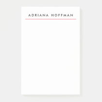 Plain Black White Professional Minimalist Name Dry Erase Board