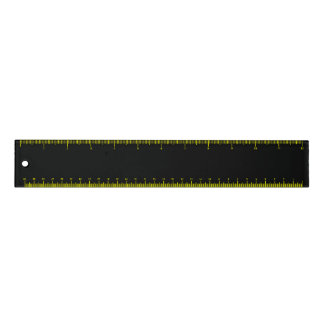 Plain Black & Yellow Back to School 12" Ruler