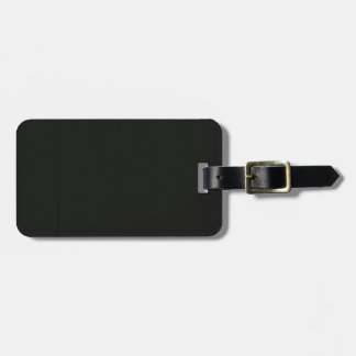 Plain Blank Black Grey DIY add quote text photo Luggage Tag