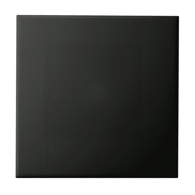 Plain Blank Black Grey DIY add quote text photo Tile (Front)