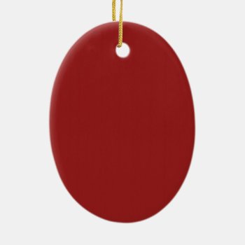 Plain Blank Red Shades Diy Add Text Quote Photo Ceramic Ornament by 2sideprintedgifts at Zazzle