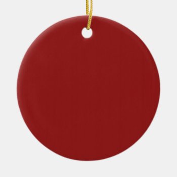 Plain Blank Red Shades Diy Add Text Quote Photo Ceramic Ornament by NOVINO at Zazzle