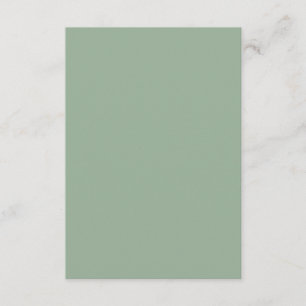 Plain Blank Sage Green Wedding Enclosure Card