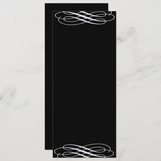 Plain Blank Silvery Ribbons (Front/Back)