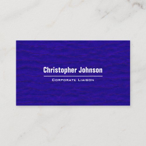 Plain Blue Modern Professional Business Cards