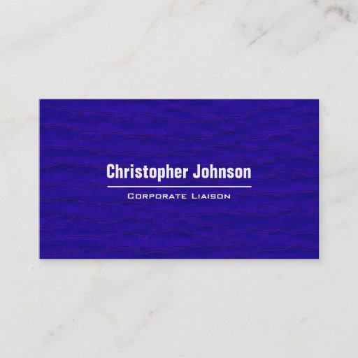 Customizable Plain Blue Modern Professional Business Cards