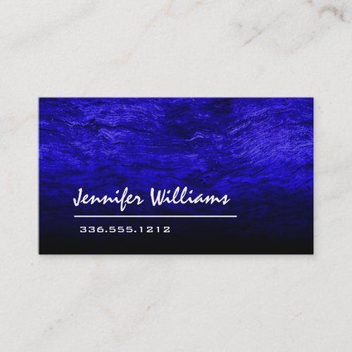 Plain Blue Professional Business Card