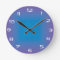 Plain Blue/Purple >Colored Kitchen Clock