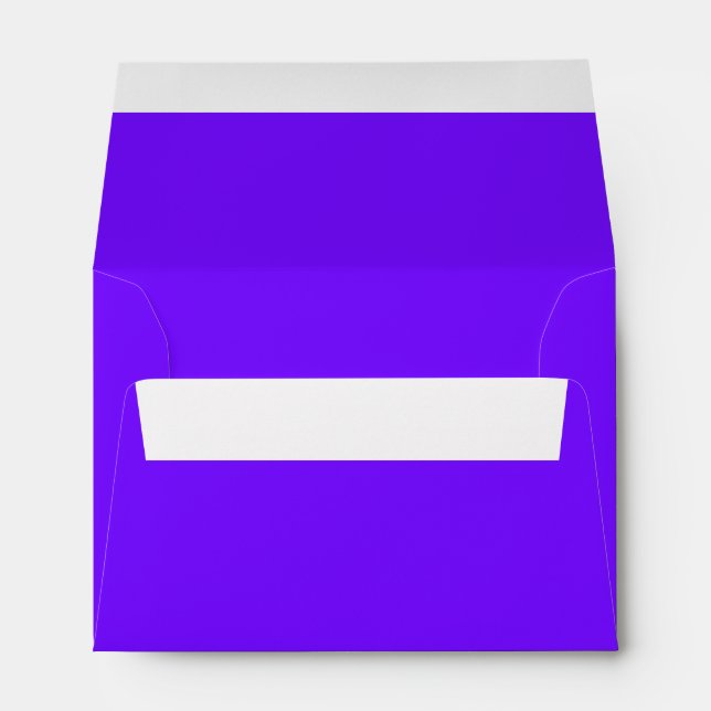 Plain bluish purple color envelope (Back (Bottom))
