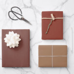 Plain Bole Burnt Cafe Au Lait Brown Shades 3 Tones Wrapping Paper Sheets<br><div class="desc">Discover the captivating beauty of our Brown Shades collection! Immerse yourself in the subtlety of Bole, embrace the understated elegance of Burnt Umber, and command attention with the sophistication of Cafe Au Lait in this 3 brown tones collection. Get ready to elevate your celebrations with a touch of timeless allure...</div>