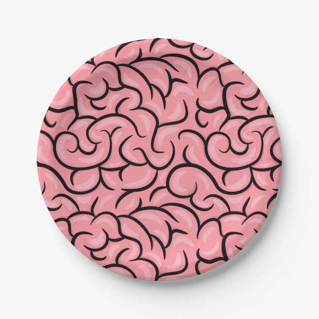 Plain Brain Paper Plates (Front)