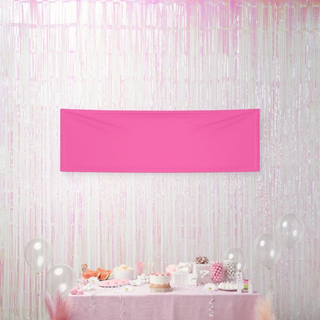 Plain bright hot pink banner (Party)