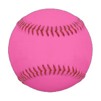 Plain bright hot pink baseball