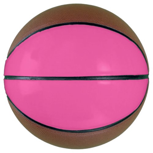 Plain bright hot pink basketball