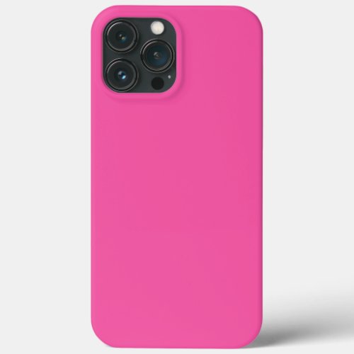 Plain bright hot pink iPhone 13 pro max case