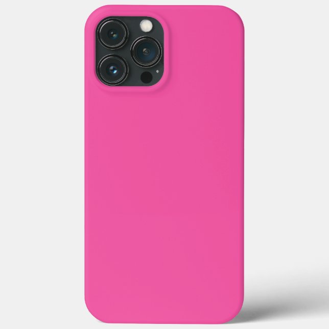 Plain bright hot pink Case-Mate iPhone case (Back)