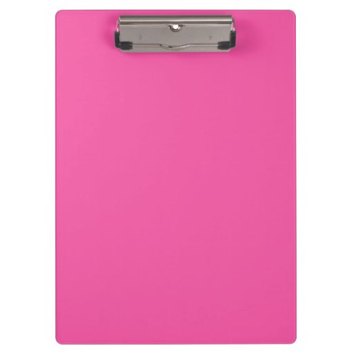 Plain bright hot pink clipboard