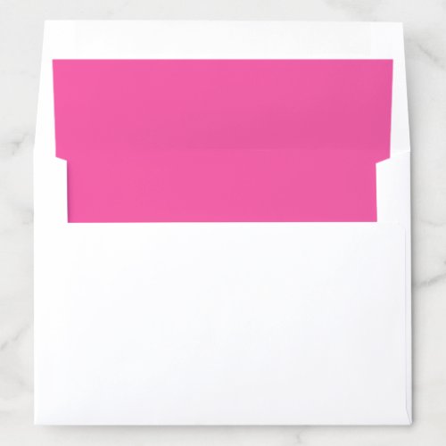 Plain bright hot pink envelope liner