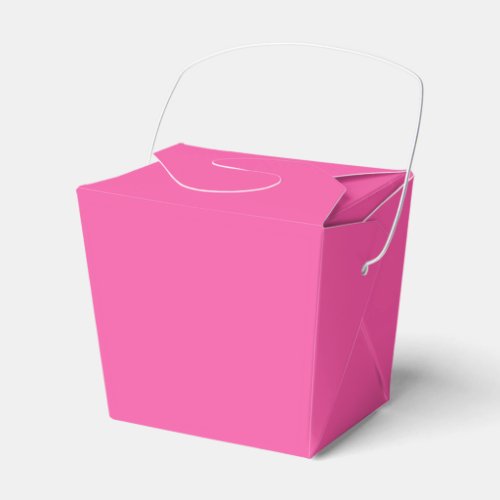 Plain bright hot pink favor boxes