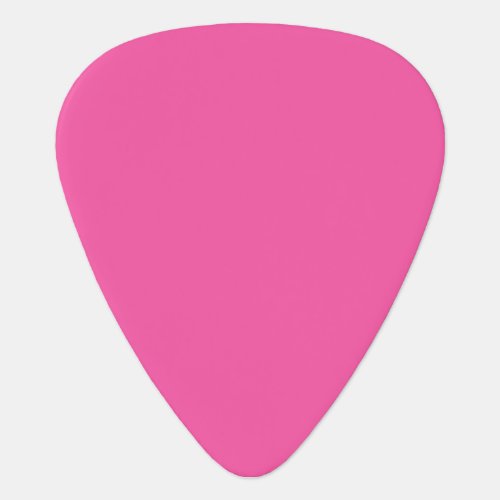 Plain bright hot pink guitar pick