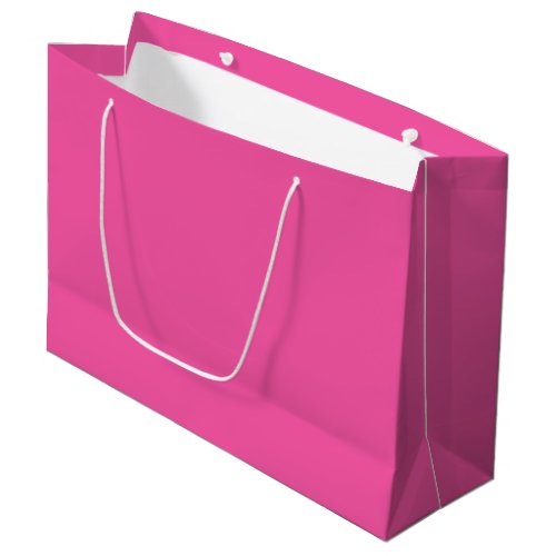 Plain bright hot pink large gift bag
