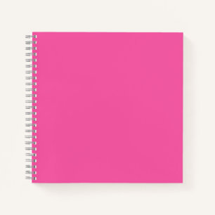 Plain bright hot pink notebook