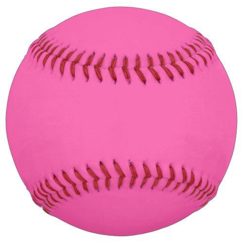 Plain bright hot pink softball