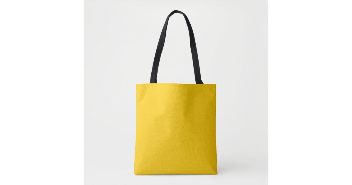 Plain Bright Yellow tote bag
