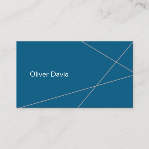 Plain Brisk Blue Business Card