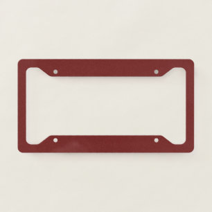 Plain Burgundy License Plate Frame