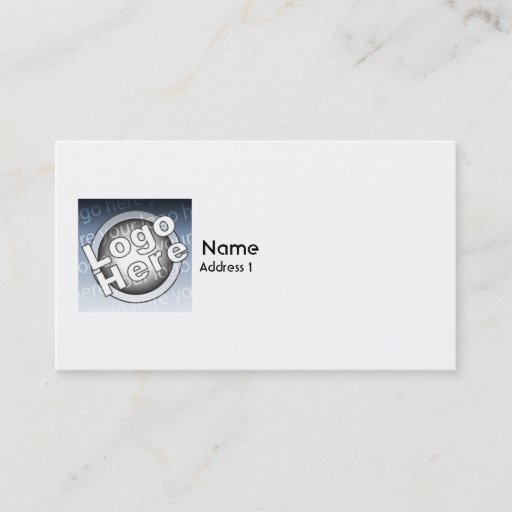 Customizable Plain - Business Business Card Template
