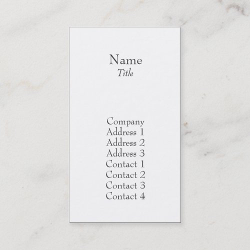 Plain - Business Business Card